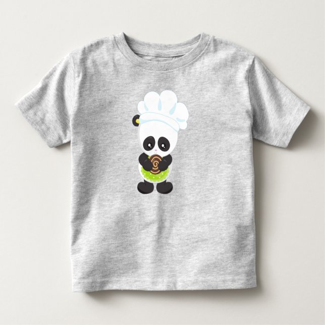 Panda, Panda, Panda med kaka T Shirt (Framsida)