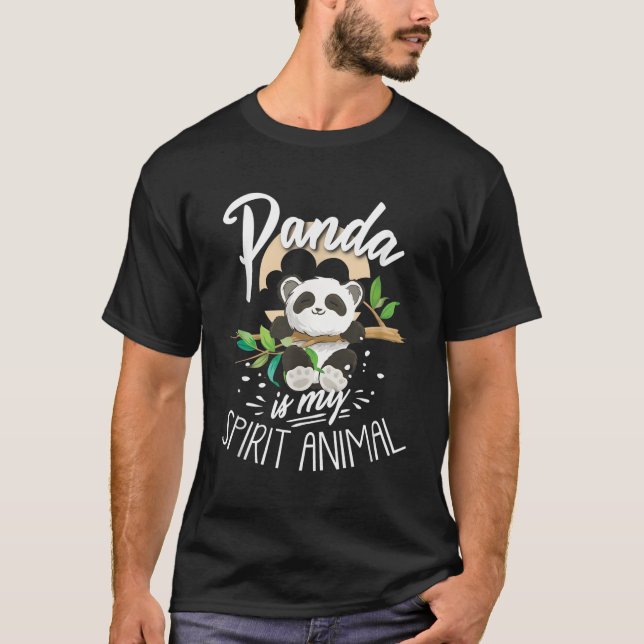 Panda Pandabjörn T Shirt (Framsida)