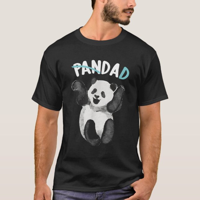Panda Pappa Pappa Panda Bear Far Familjer T Shirt (Framsida)