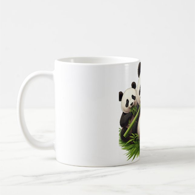 Panda Paradise: Allt du kan äta Bamboo! Kaffemugg (Vänster)