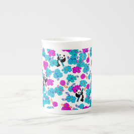 Panda Paradise Bloom Benporslin Mugg