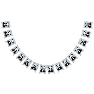 Panda Party Bunting Banner Vimplar