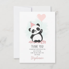 Panda Party Tack Inbjudningar
