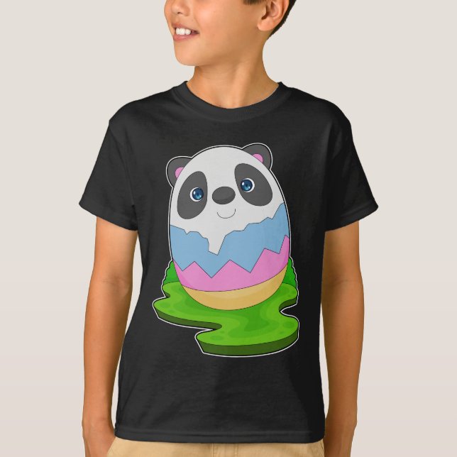 Panda Påsk Påskägg T Shirt (Framsida)
