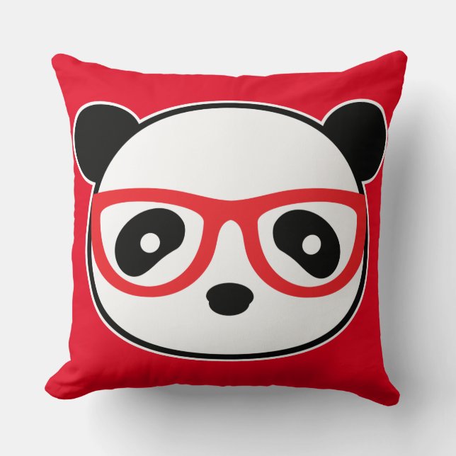 Panda Pillow - Panda Bear Kudde (Framsida)