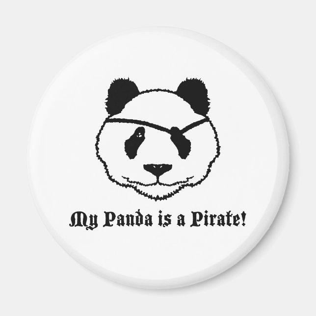 Panda Pirat Magnet (Framsidan)