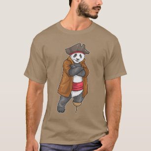 Panda Pirat Wooden leg T Shirt