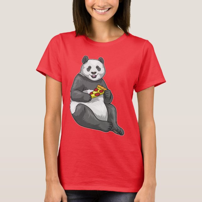 Panda Pizza T Shirt (Framsida)