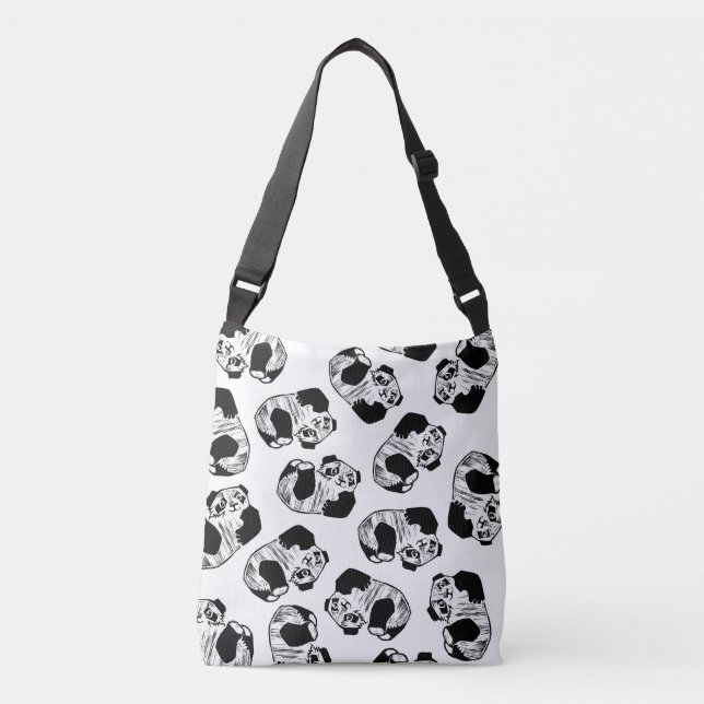 Panda Play All-over-Print Kor Body Bag Axelväska (Framsida)