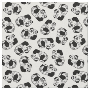 Panda Play Anpassningsbar Combed Cotton (56-tums b Tyg