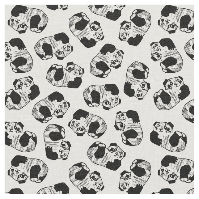 Panda Play Anpassningsbar Combed Cotton (56-tums b Tyg (Närbild)