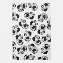 Panda Play Kitchen Towel 16 x 24 tum