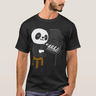 Panda Played Piano T Shirt