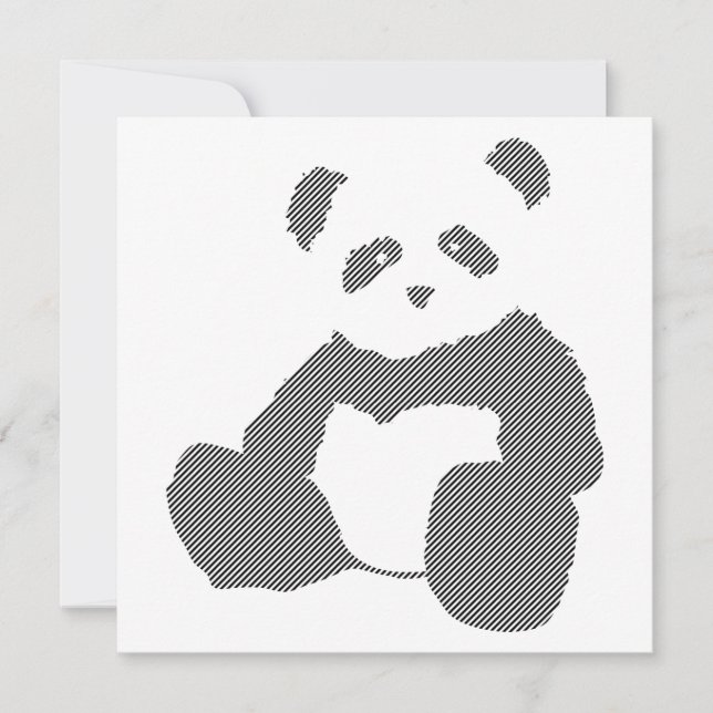 panda plommon inbjudningar (Framsida)
