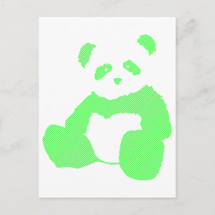 panda plommon vykort