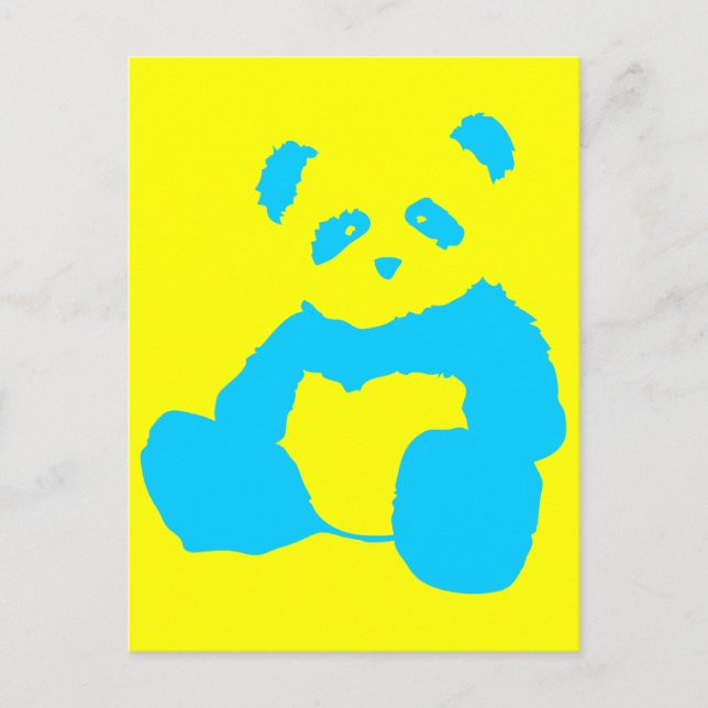 panda plommon vykort (Framsida)