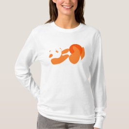 Panda Plouting (Orange) Tee Shirt