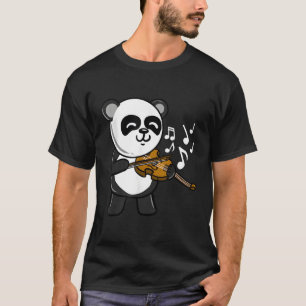 Panda Pluting Violin T Shirt