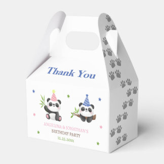 Panda Pojke och Flickas Födelsedag Presentaskar