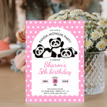 Panda Polka Dot Födelsedagsfest