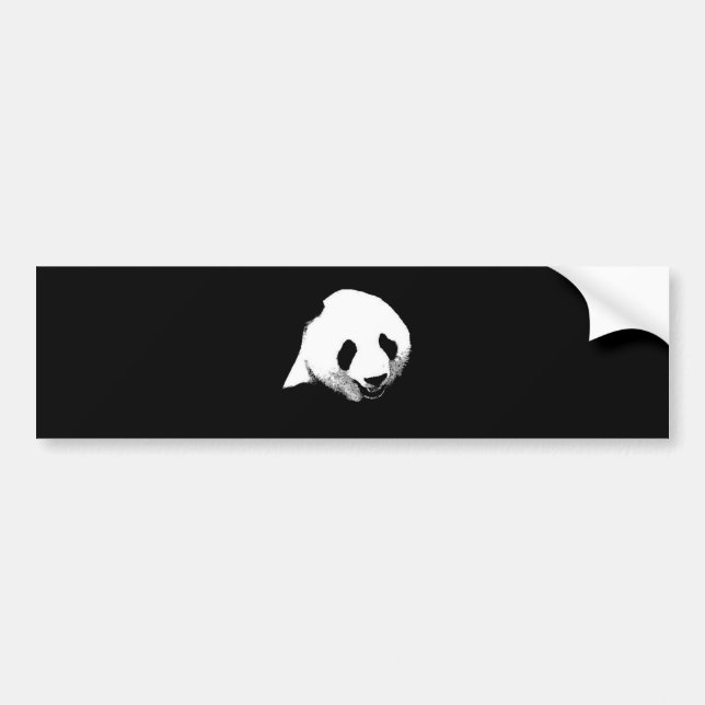 Panda Pop Art Bildekal (Framsidan)