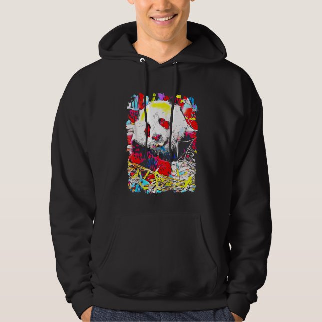 Panda Pop Art Hoodie (Framsida)