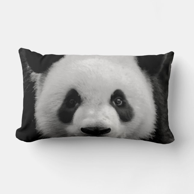 Panda Pop Art Lumbar Pillow Lumbarkudde (Framsida)