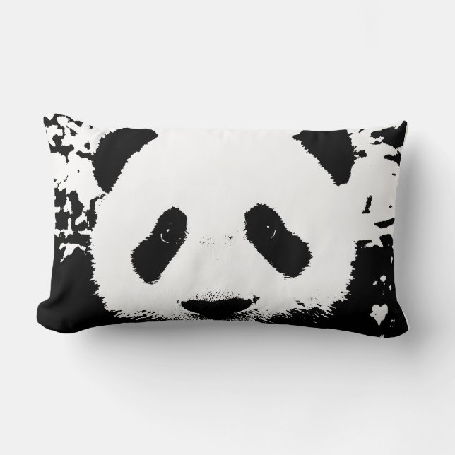 Panda Pop Art Lumbar Pillow Lumbarkudde (Framsida)