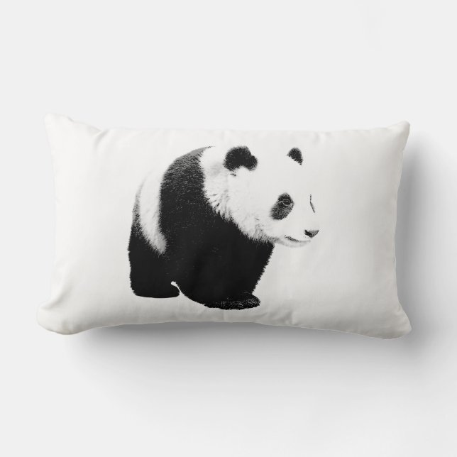 Panda Pop Art Lumbar Pillow Lumbarkudde (Framsida)