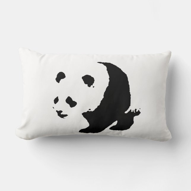 Panda Pop Art Lumbar Pillow Lumbarkudde (Framsida)
