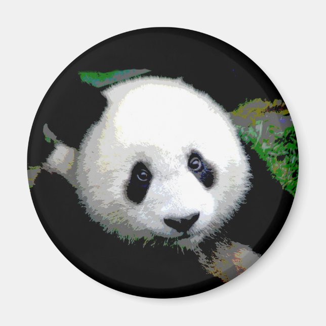 Panda Pop Art Magnet (Framsidan)