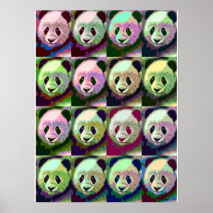 Panda Pop Art Poster