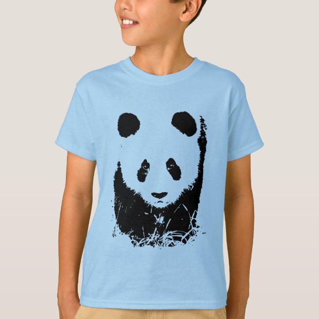 Panda Pop Art T Shirt (Framsida)