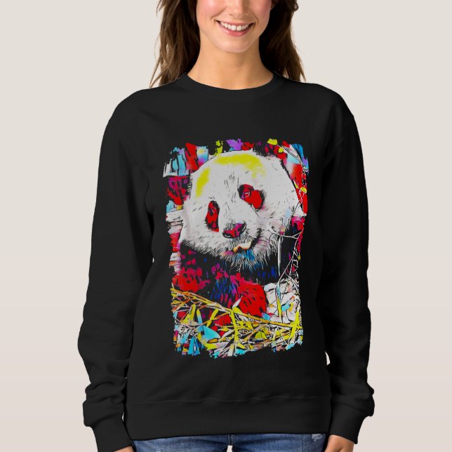 Panda Pop Art T Shirt (Framsida)