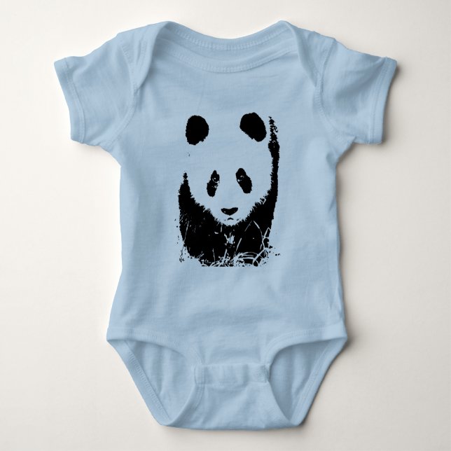 Panda Pop Art Tee Shirt (Framsida)