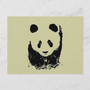 Panda Pop Art Vykort