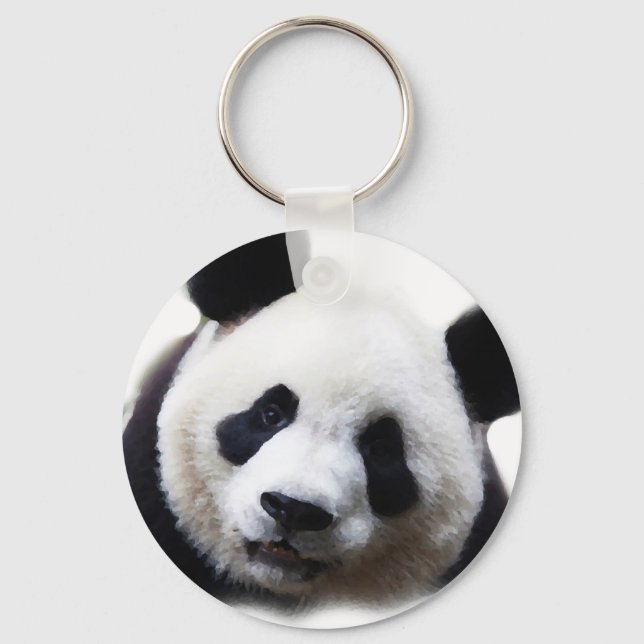 Panda Porträtt Nyckelringar (Framsida)