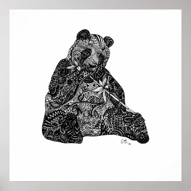 Panda Power Anpassningsbar Art-utskrift Poster (Framsidan)