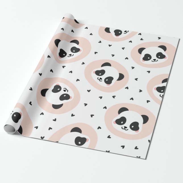 Panda Presentpapper (Utrullad)