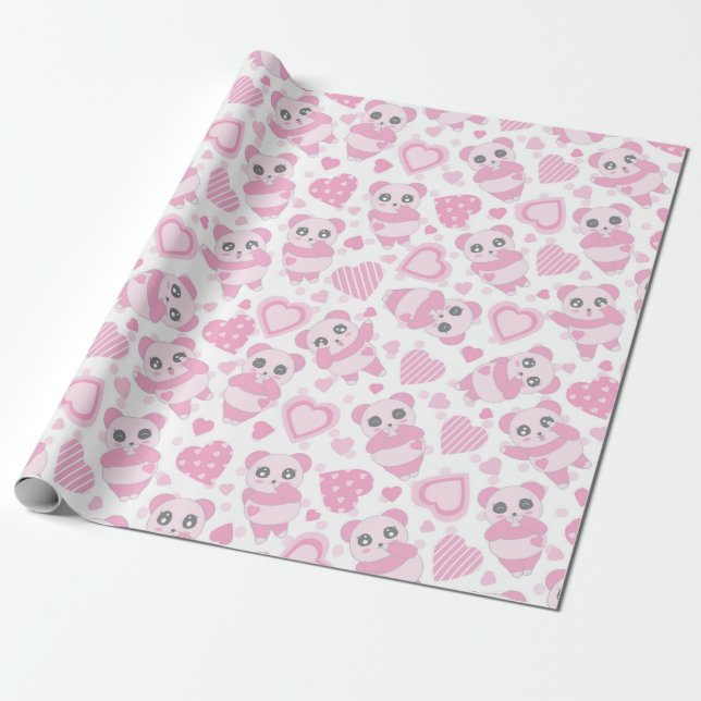 Panda Presentpapper (Utrullad)