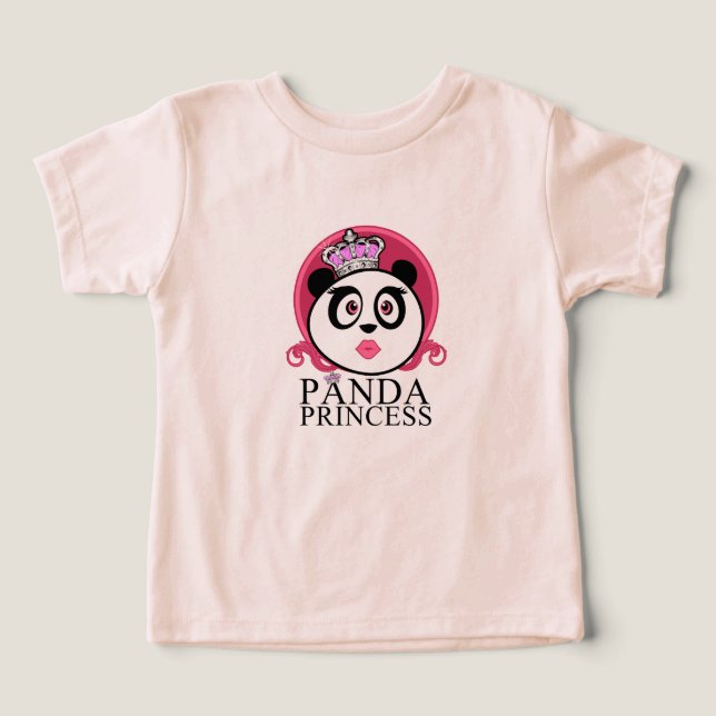 Panda prinsessa Söt Panda Drottning  T Shirt (Design Framsida)