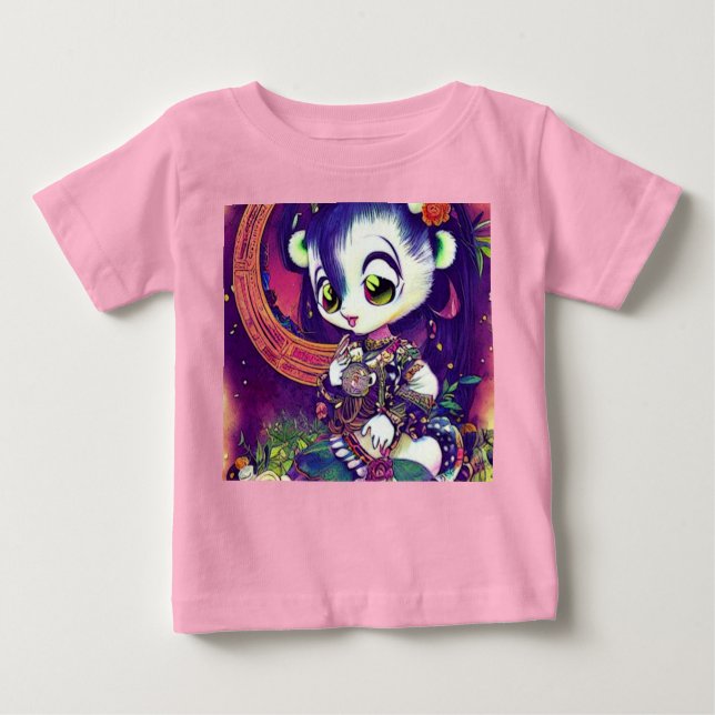 Panda prinsessa Violet Dreams- T Shirt (Framsida)