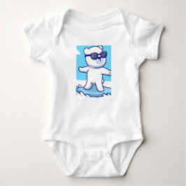 Panda Print Baby-bodykostdräkt T Shirt