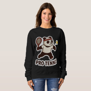 Panda Pro Tennis Sticker - Cute Sports Design T Shirt