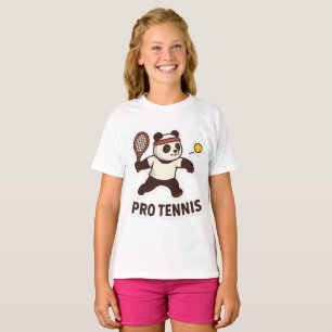 Panda Pro Tennis Sticker - Cute Sports Design T Shirt