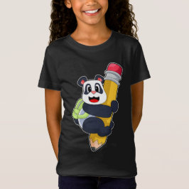 Panda Pupil Pencil T Shirt