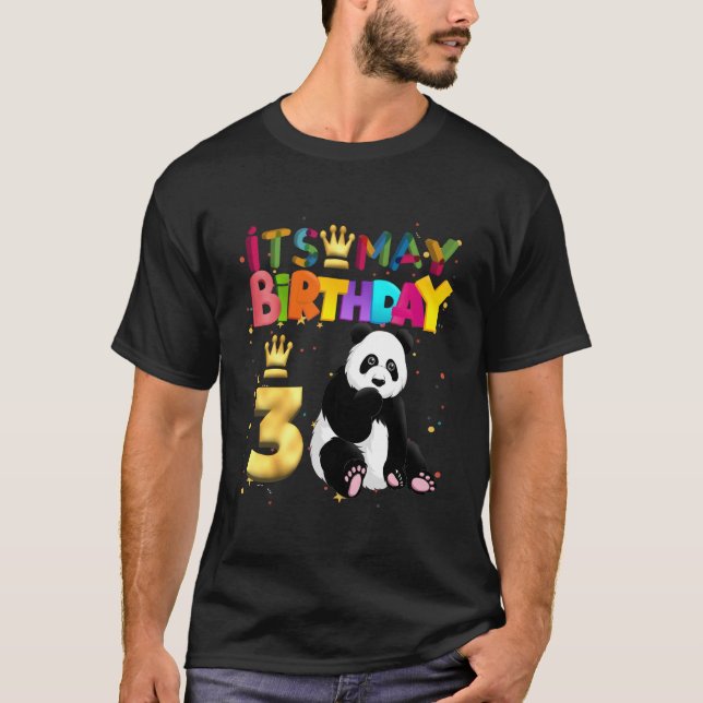 Panda Py Animal 3Th Panda T Shirt (Framsida)