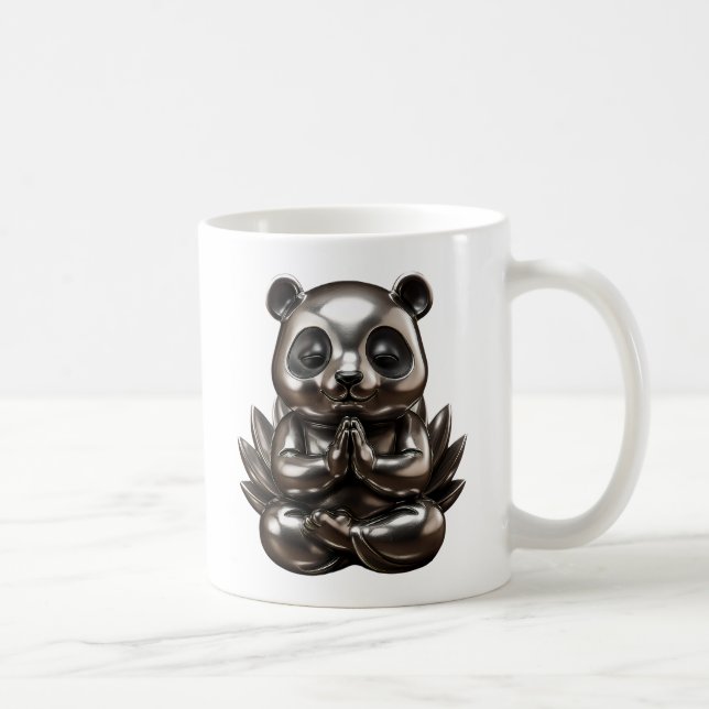 Panda qui Médite Kaffemugg (Höger)