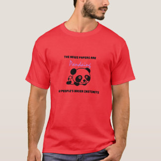 Panda quotes retro t shirt
