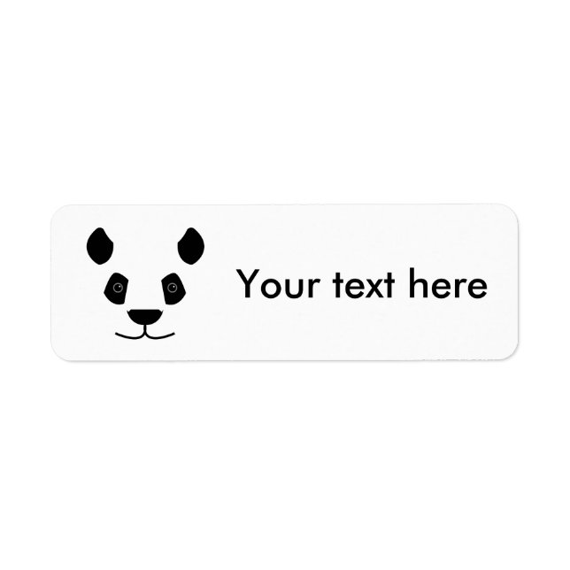 Panda Returadress Etikett (Framsidan)